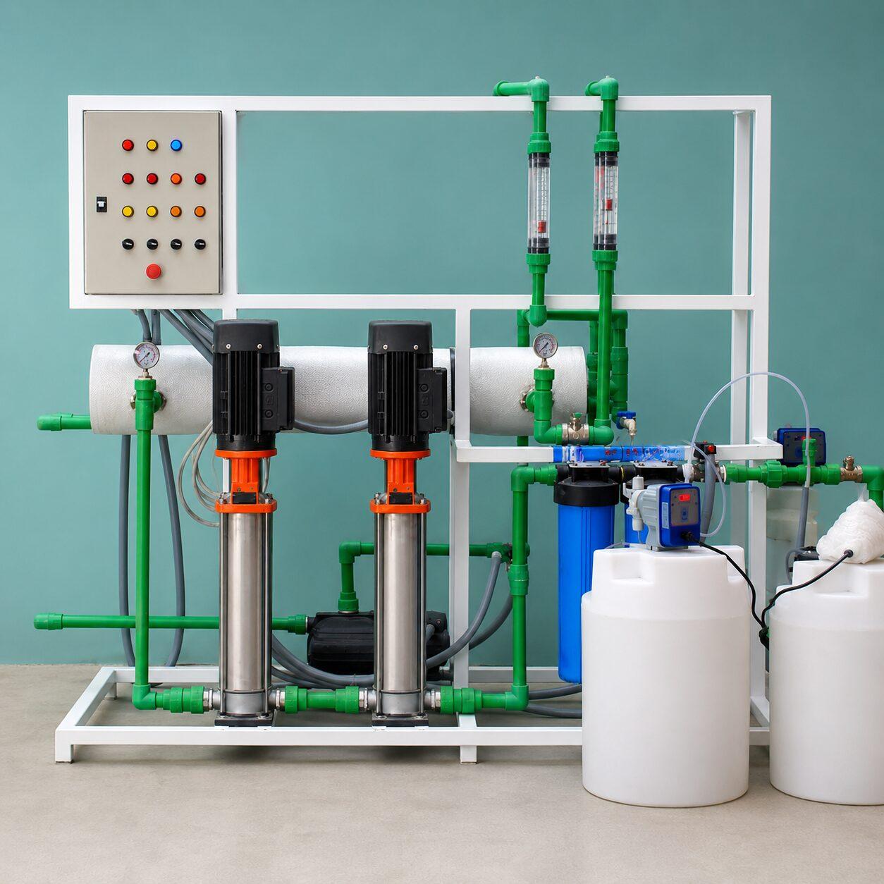 Water purification station serving the community in Port Sudan